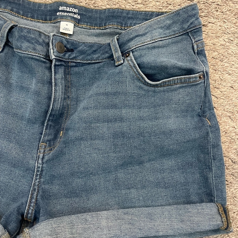 High Rise Jean Shorts - Picture 3 of 7